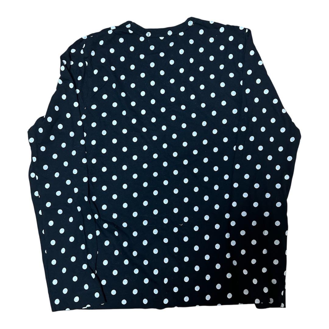 PLAY COMME des GARÇONS ドット柄長袖Tシャツ M