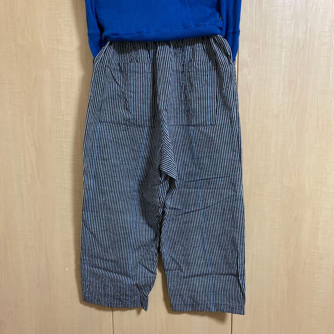 美品ヤンマ産業　 HARAPPA 会津木綿　ダボパン　ソフトサルエル＋10㌢丈