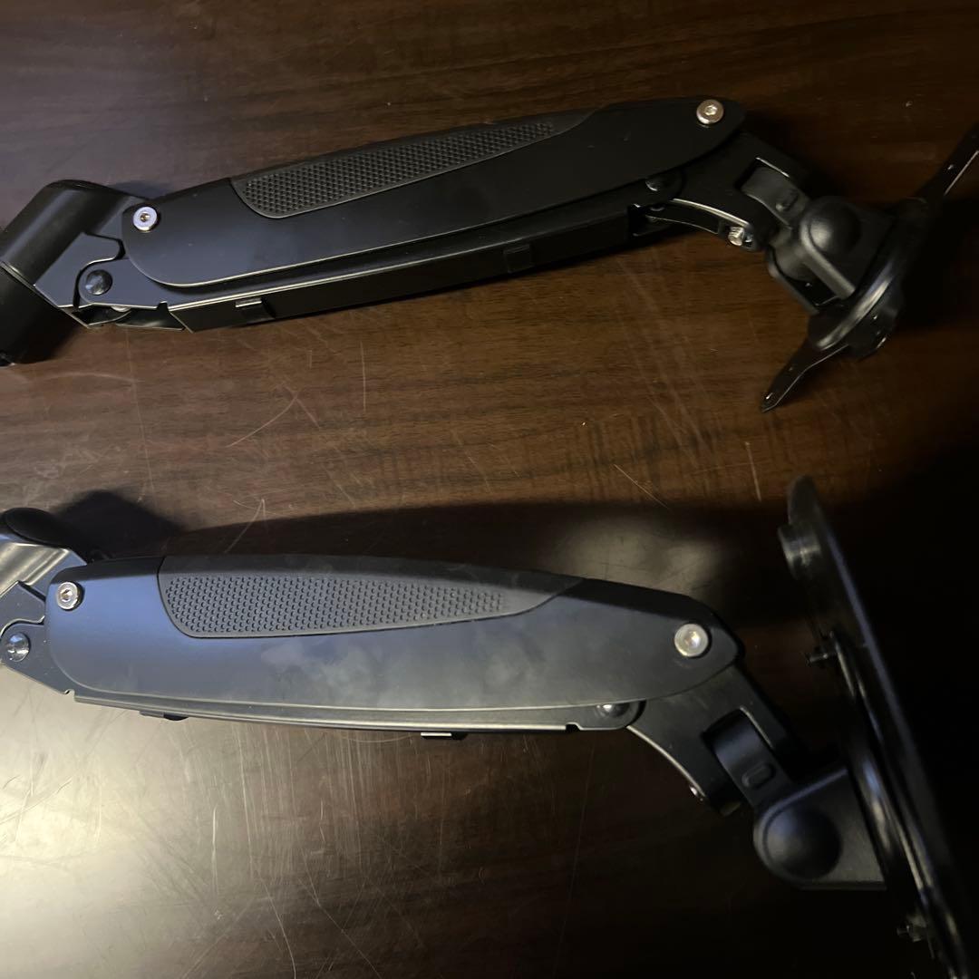 【美品】SHOPPINGALL モニターアーム 2画面用 ノートPCアーム