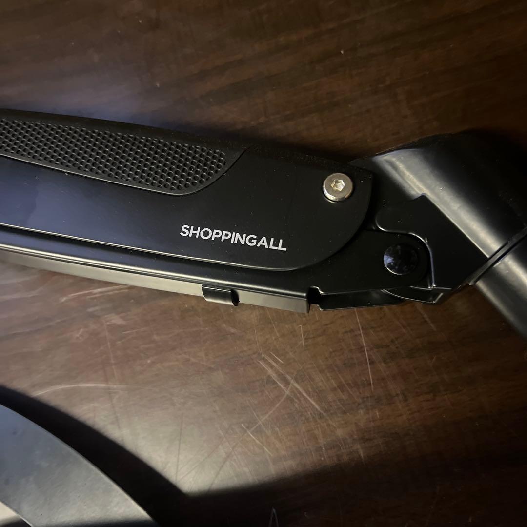 【美品】SHOPPINGALL モニターアーム 2画面用 ノートPCアーム