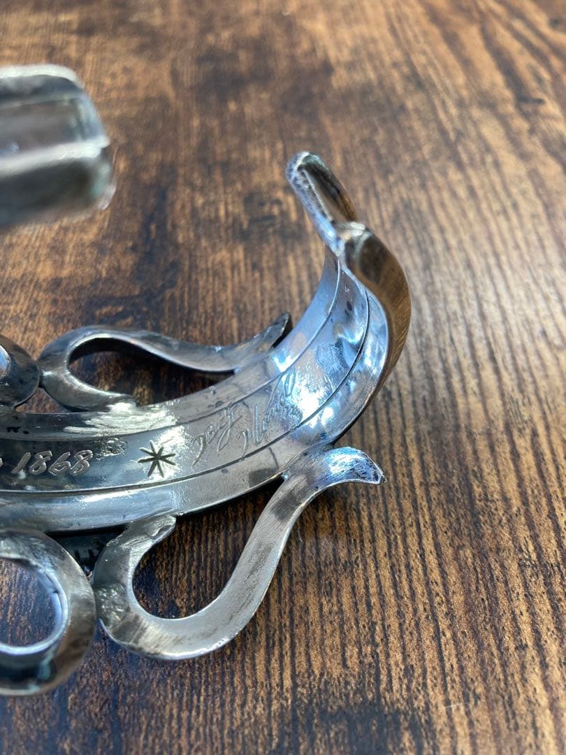 専用　ビッグハンド　big hand　バングル　ホワイトバッファロー