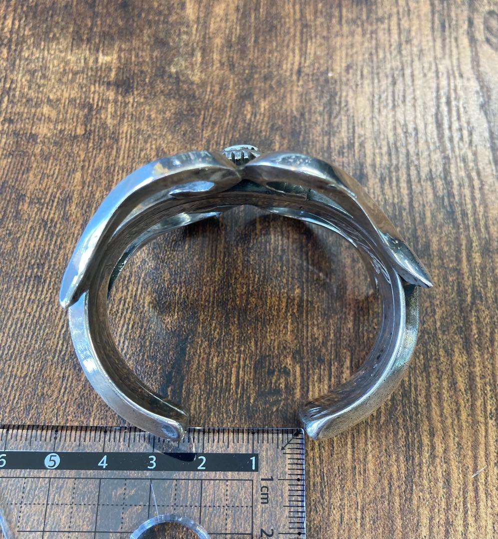 専用　ビッグハンド　big hand　バングル　ホワイトバッファロー