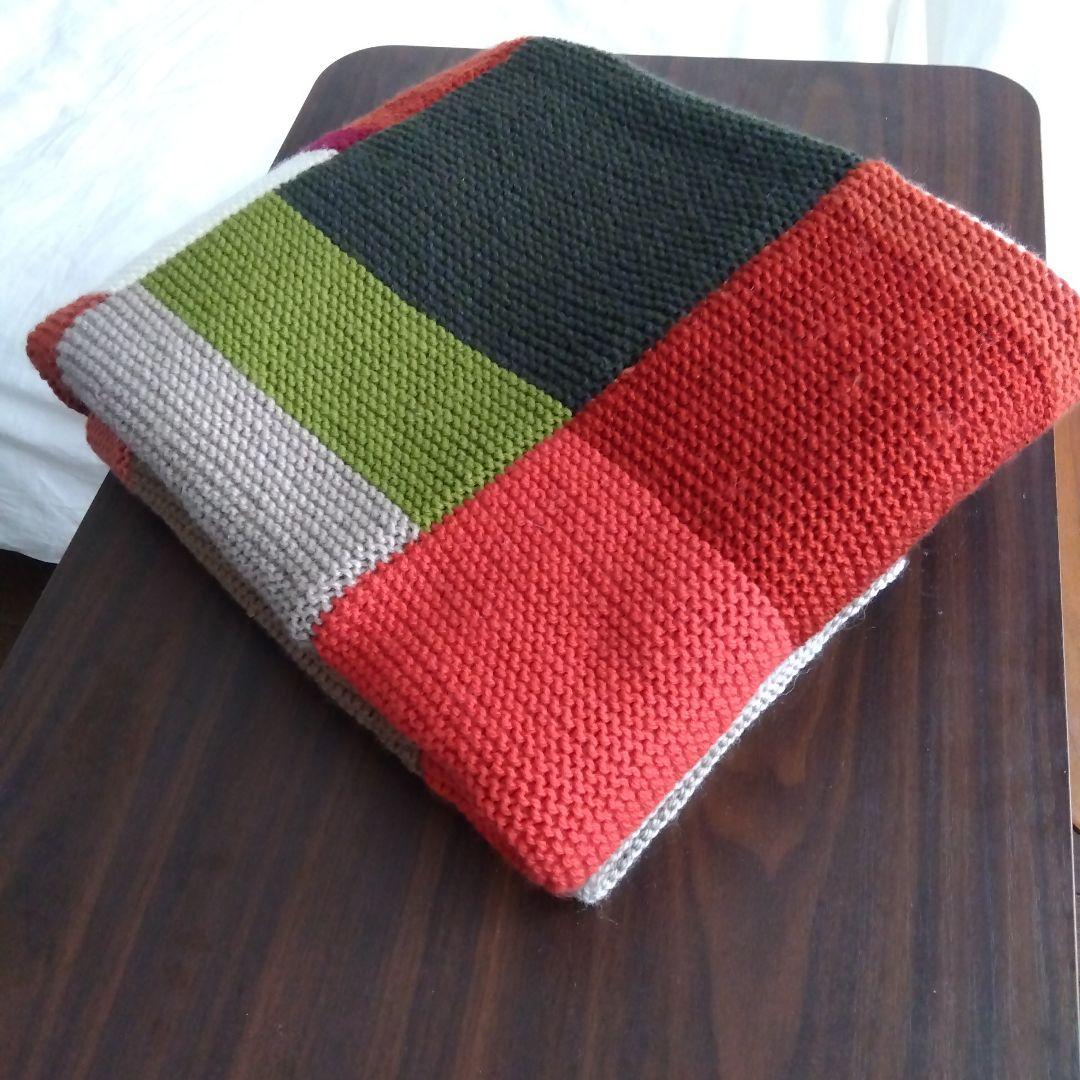 手編みブランケット　マルチカバー