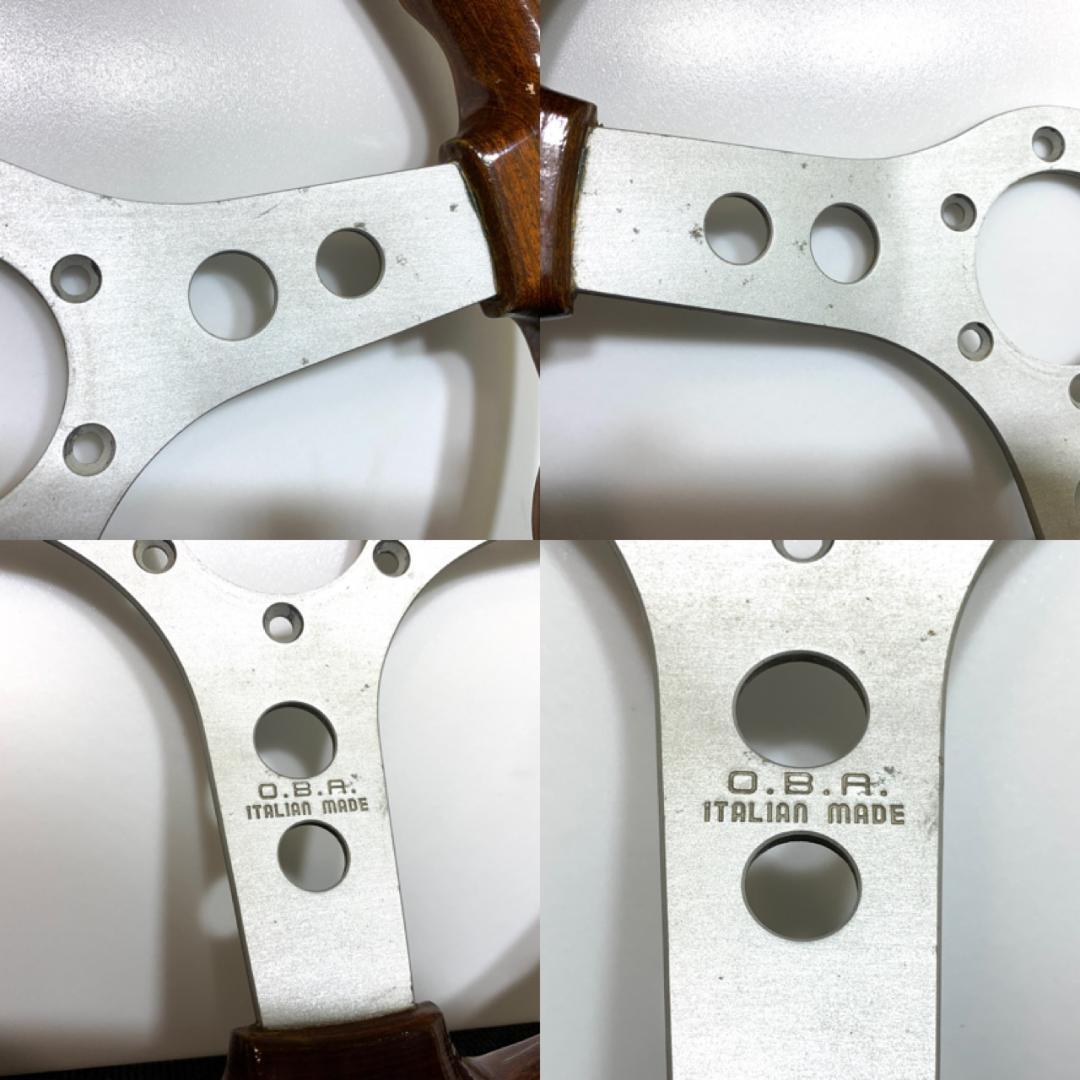 O.B.A オーバ オバ オバハン ウッド ステアリング 当時物 美品