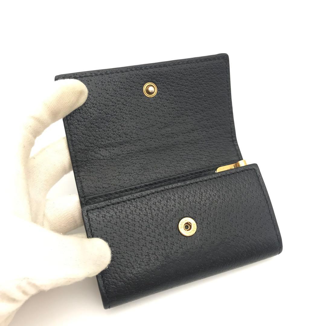 正規品　極美品　グッチキーケース　グッチggマーモント GUCCI レザー