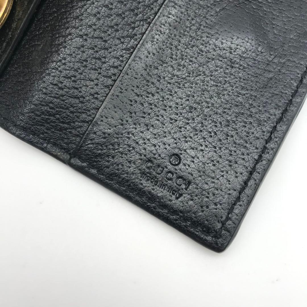 正規品　極美品　グッチキーケース　グッチggマーモント GUCCI レザー