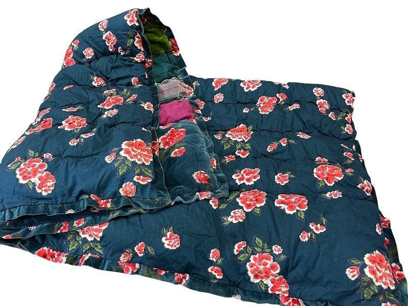 専用　フランス バガイユ ハンドメイド パッチワーク リバーシブル マルチカバー