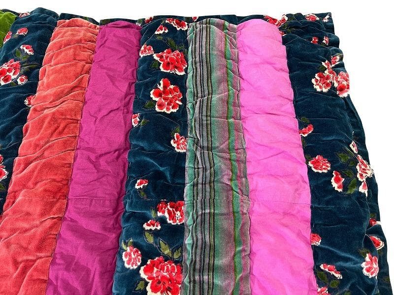 専用　フランス バガイユ ハンドメイド パッチワーク リバーシブル マルチカバー
