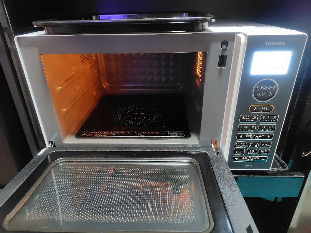 TOSHIBA オーブンレンジ コンパクト 機能多数 ホワイト