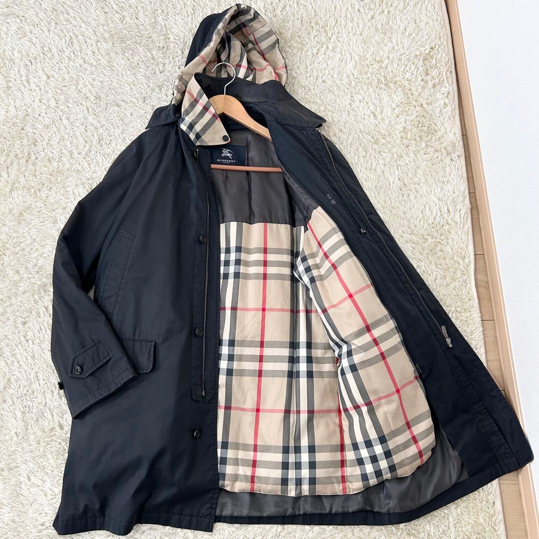 希少✨ バーバリー XL ダウンライナー コート ロング 3way ノバチェック