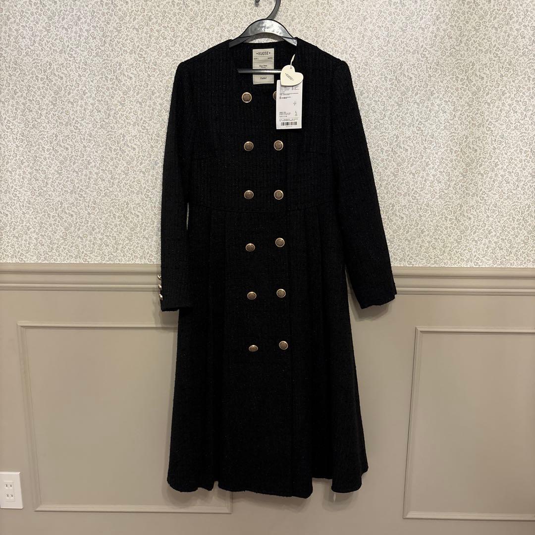 新品タグ付　韓国　KUOSEクオセ ツイードマキシドレス