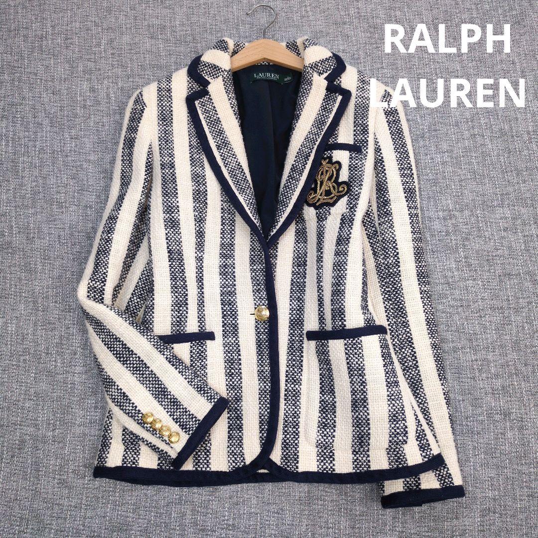 ラルフローレン　近年モデル　エンブレム　ツイードジャケット　金ボタン　未使用