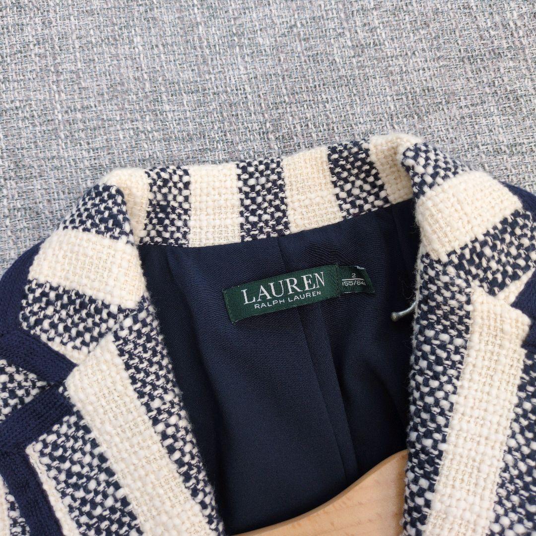 ラルフローレン　近年モデル　エンブレム　ツイードジャケット　金ボタン　未使用