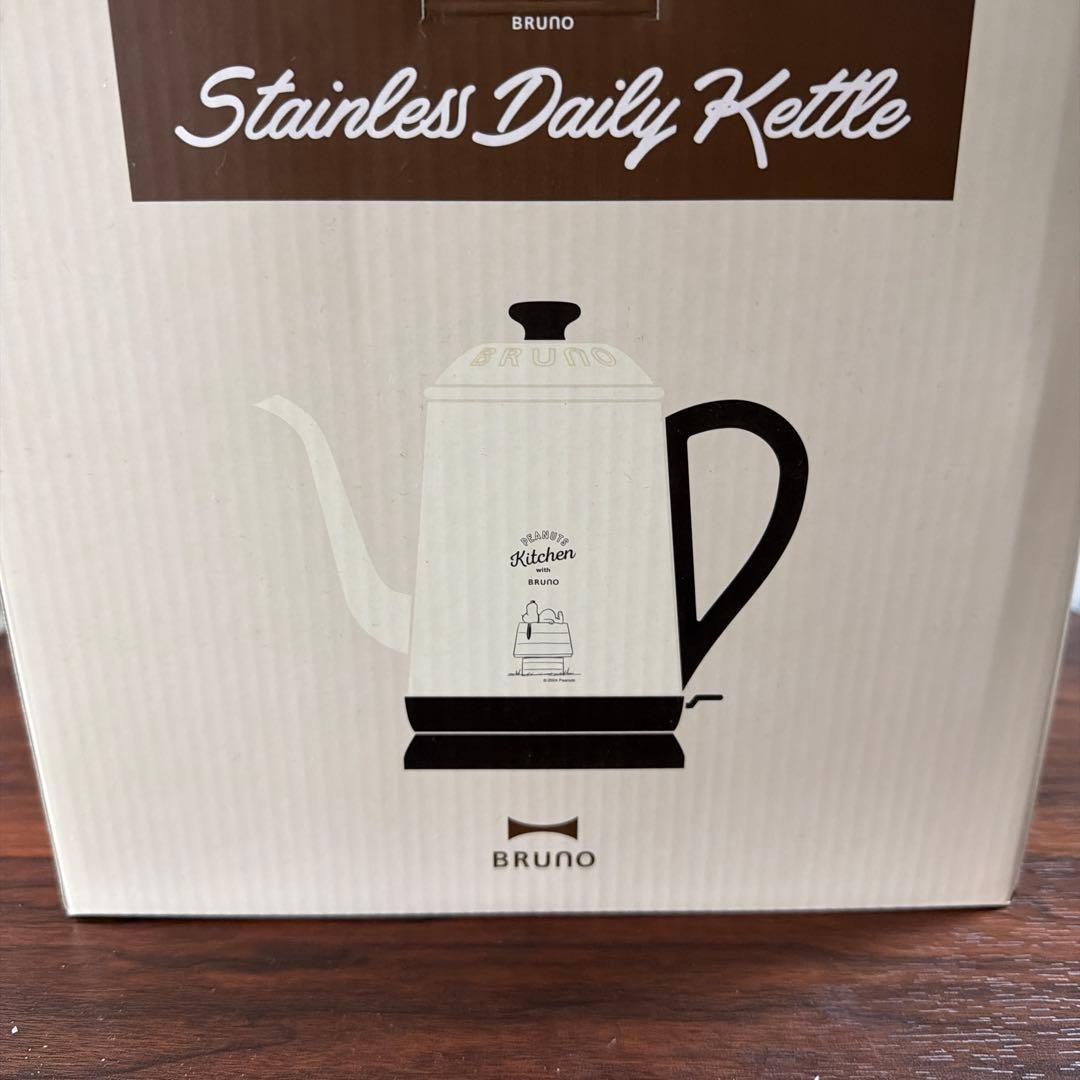 新品未開封BRUNO スヌーピー電気ケトル PEANUTS ピーナッツ エクリュ