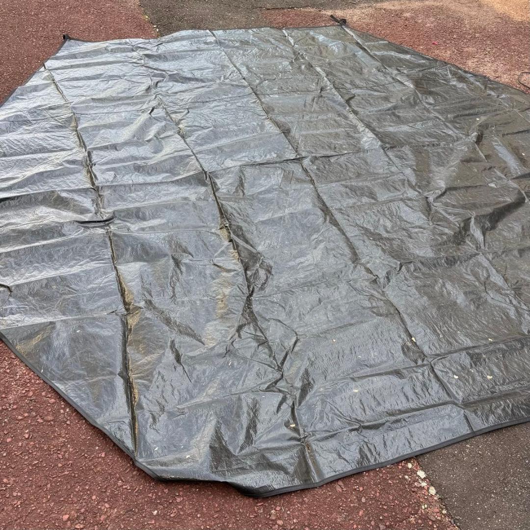 BLACKDOG ヘキサゴン 自動テント 6〜8人用／ブラック／ワンタッチ