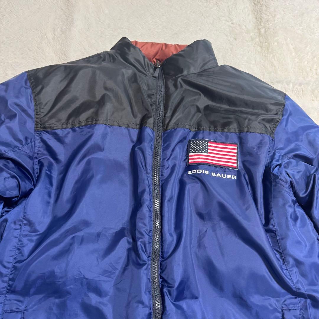 美品Eddie Bauer EB650肉厚リバーシブルダウンジャケットメンズL