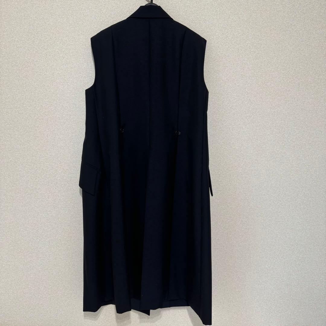 新作) 元値82,500円EZUMi エズミ　ジレ　ロングベスト　ネイビー