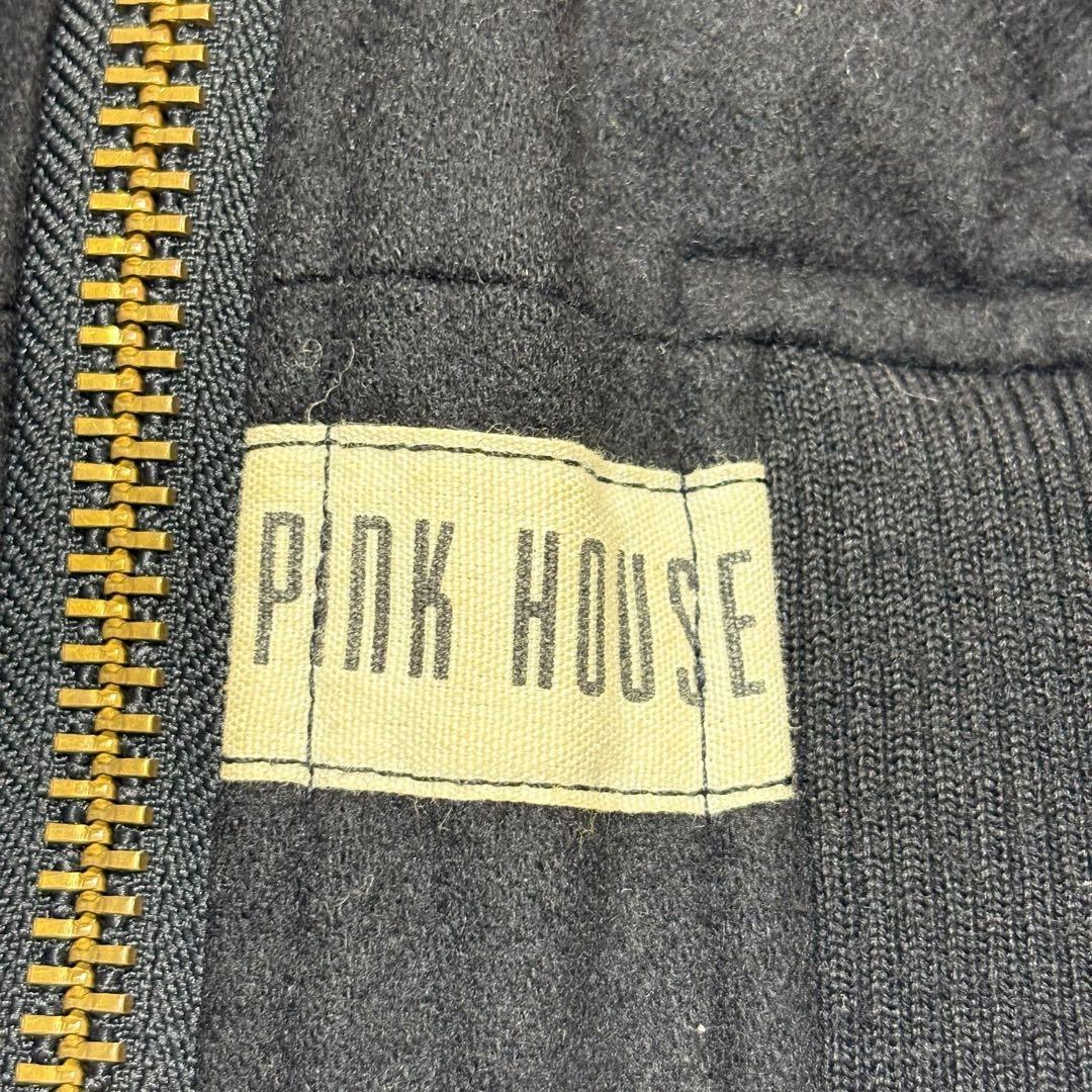 ピンクハウス　バックロゴ MA-1風 ジャケット　ウール混 ブラック