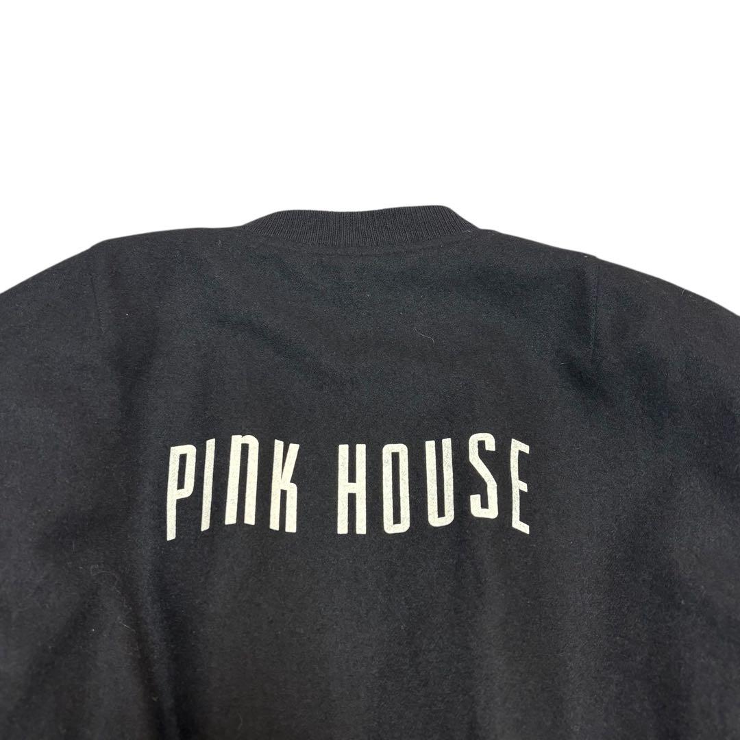ピンクハウス　バックロゴ MA-1風 ジャケット　ウール混 ブラック