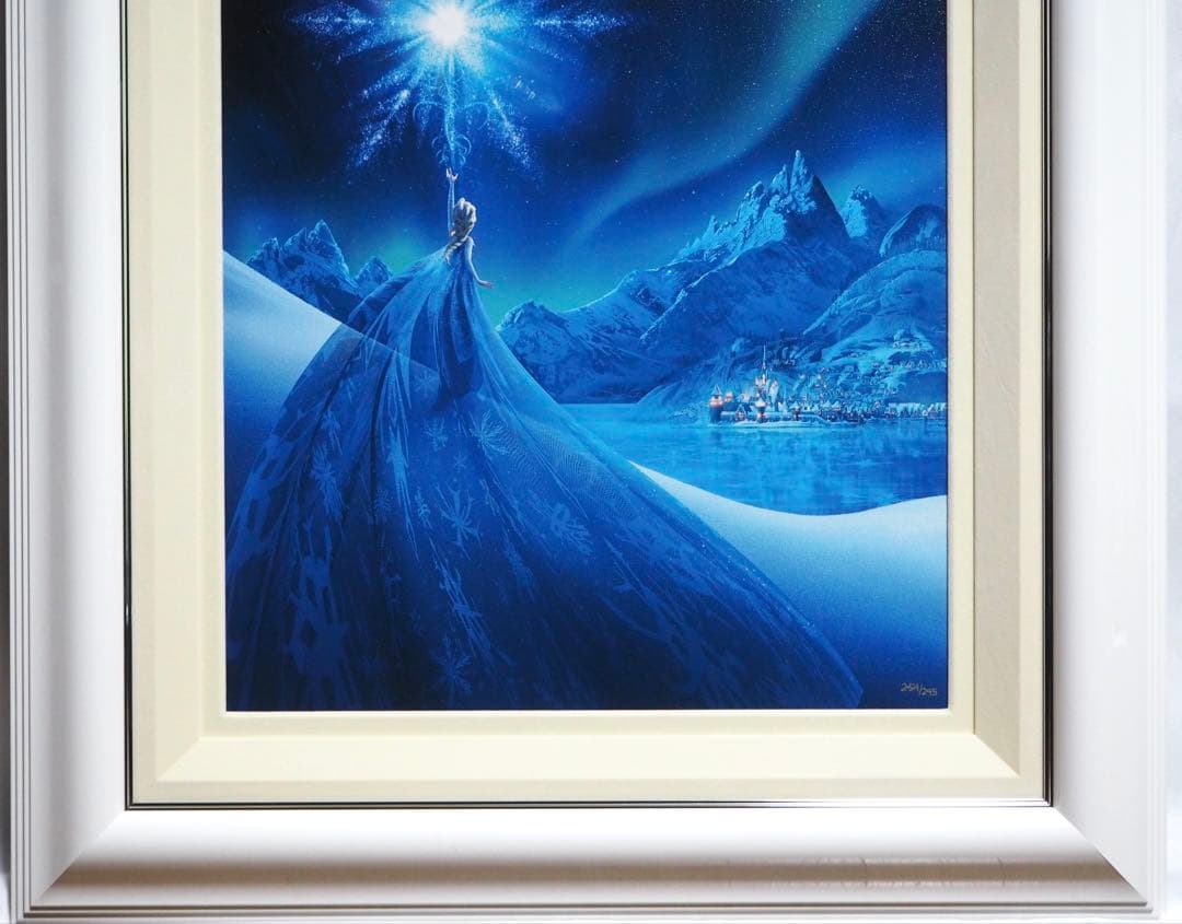 真作■アナと雪の女王 版画 エルサ■絵画 ディズニー アナ雪 アールビバン