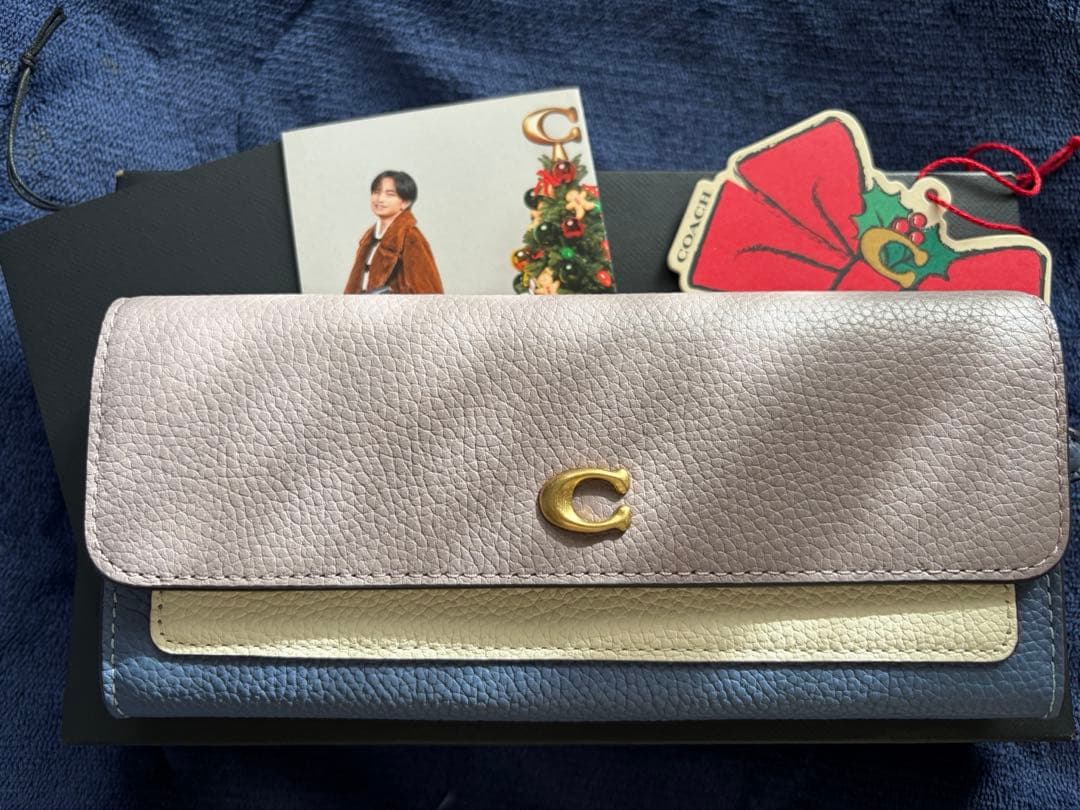 【美品】COACH コーチ 長財布 ミラウォレット アッシュマルチ