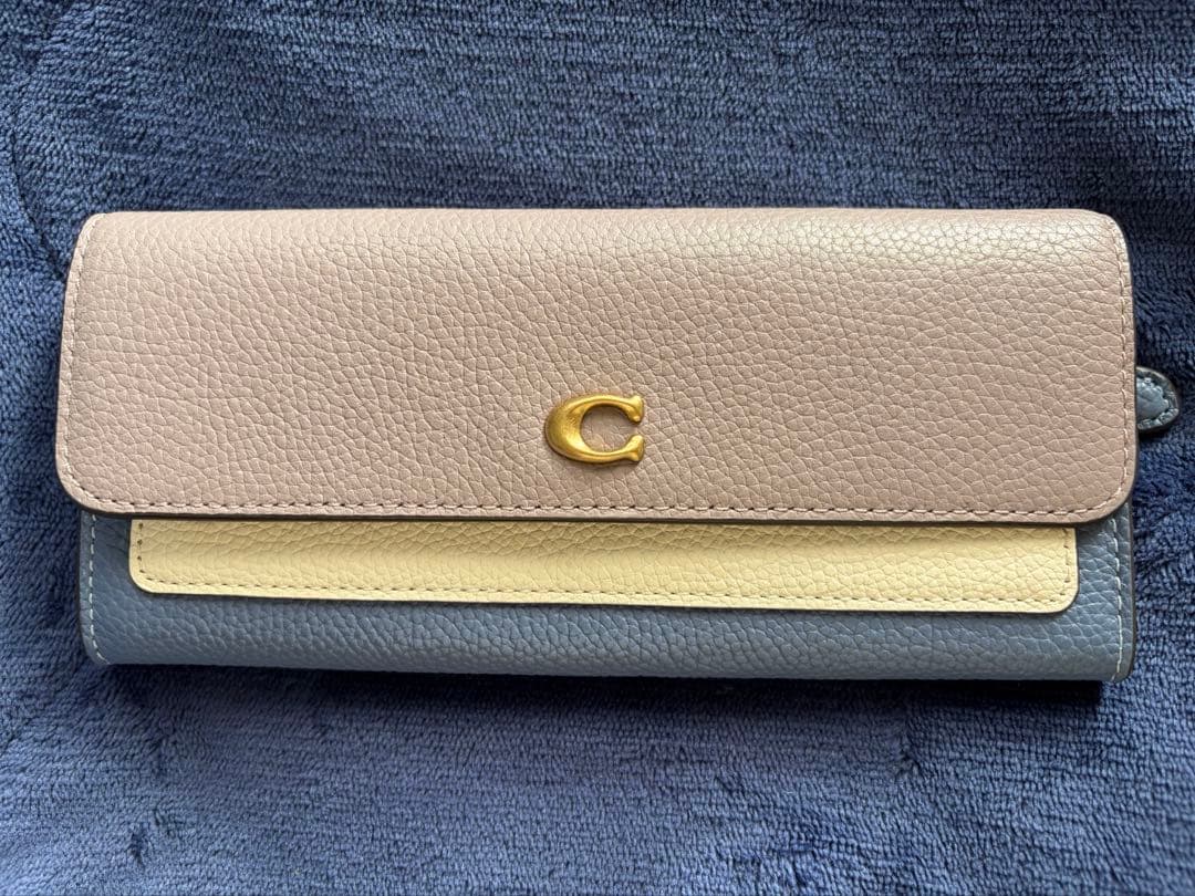 【美品】COACH コーチ 長財布 ミラウォレット アッシュマルチ