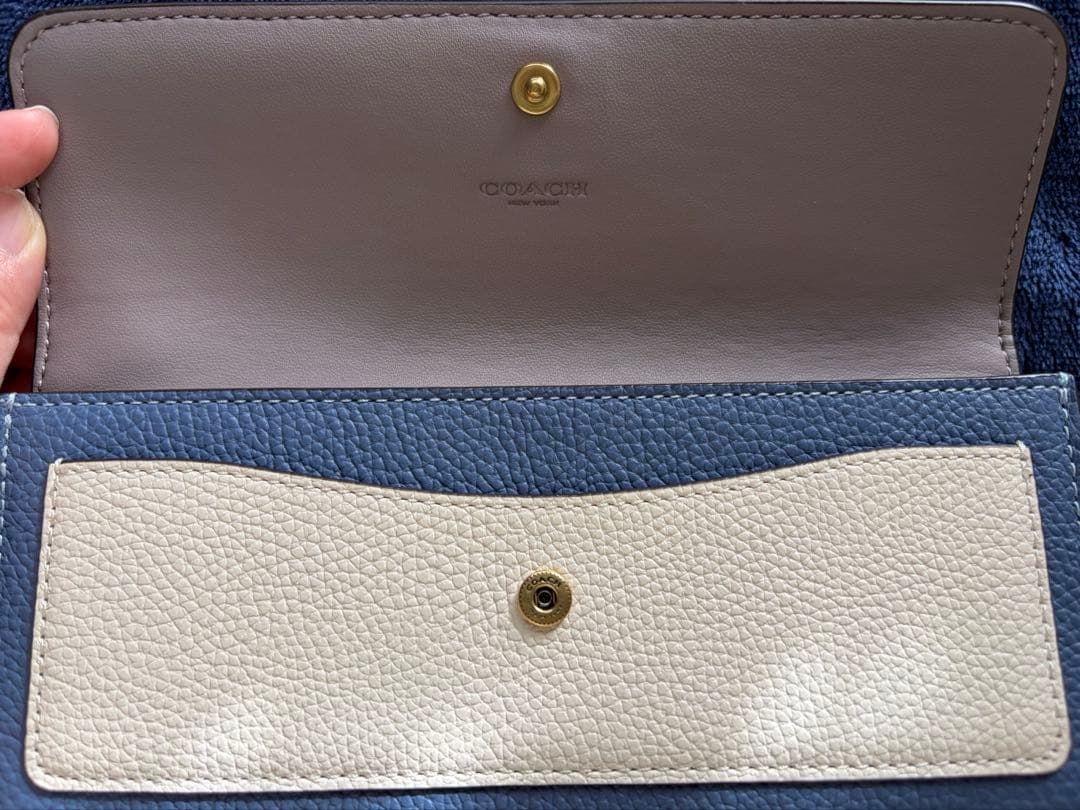 【美品】COACH コーチ 長財布 ミラウォレット アッシュマルチ