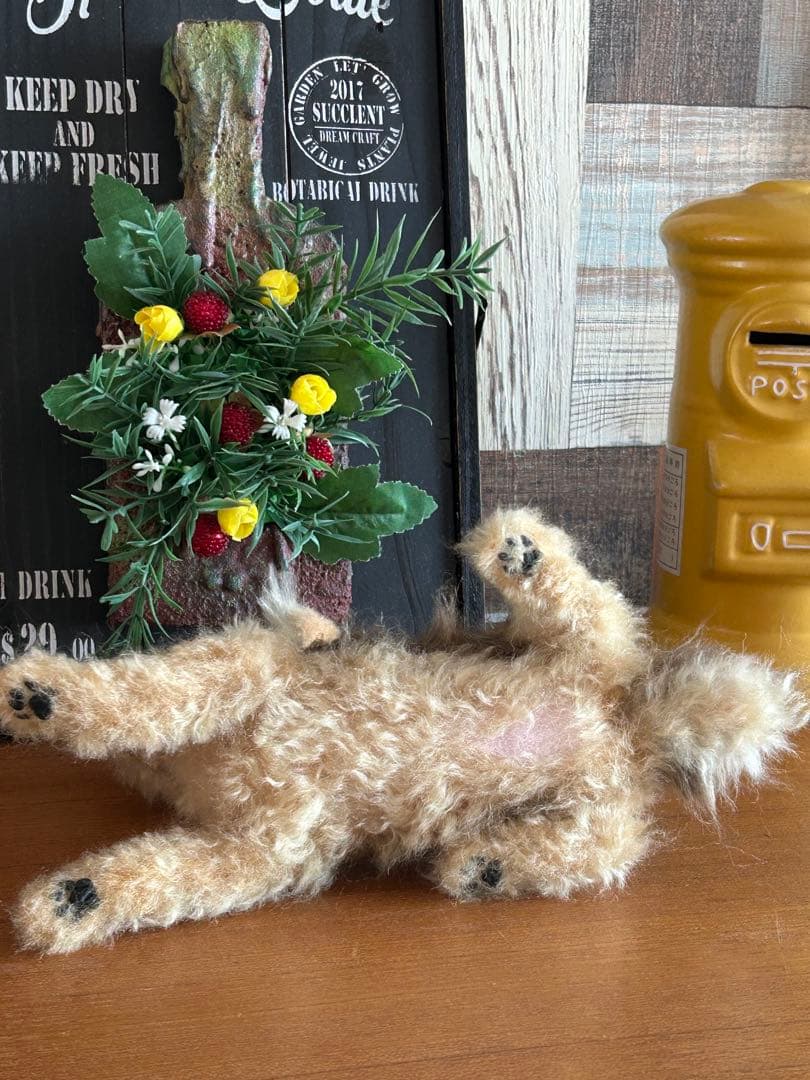 羊毛フェルト　ハンドメイド　犬　ヨークシャテリア　な〜に？　サイズ(中)