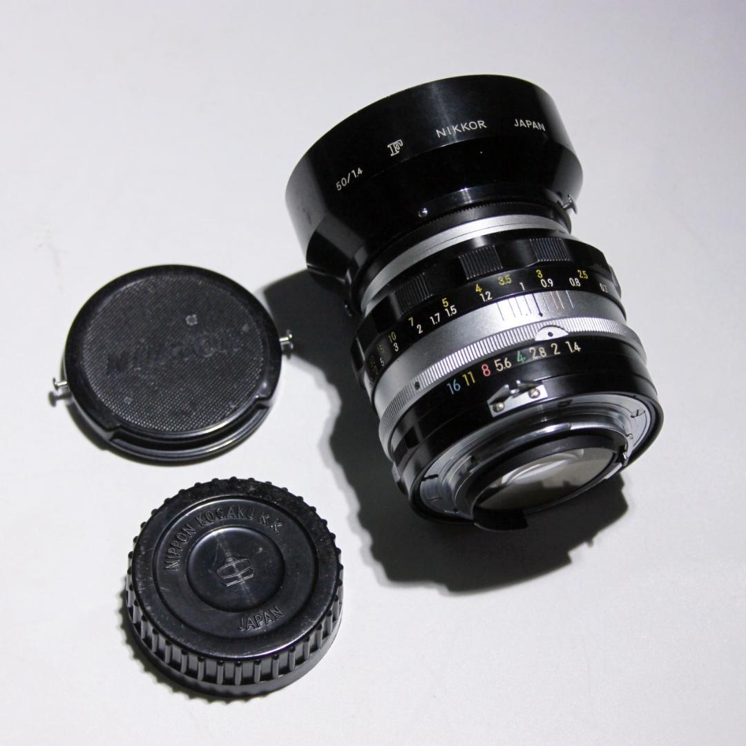 Nikkor-S Auto 50mm f1.4 レンズ 付属品あり