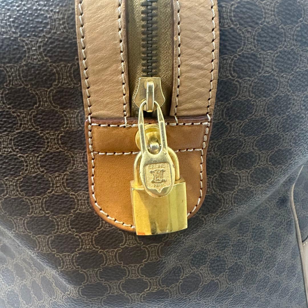 CELINE セリーヌ マカダム柄 ボストンバッグ