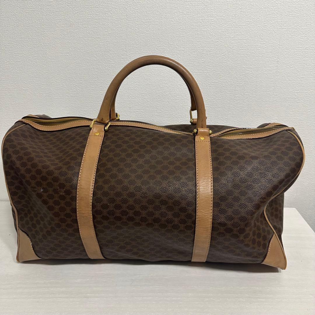 CELINE セリーヌ マカダム柄 ボストンバッグ