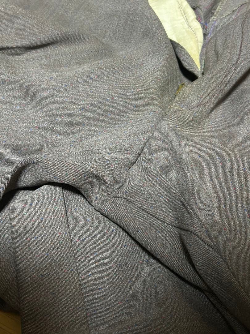 50s us rayon gabardine slacks 絣