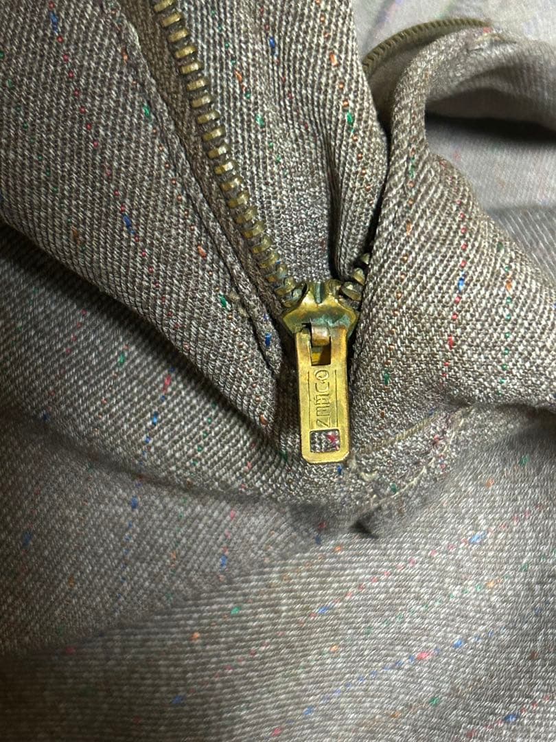 50s us rayon gabardine slacks 絣