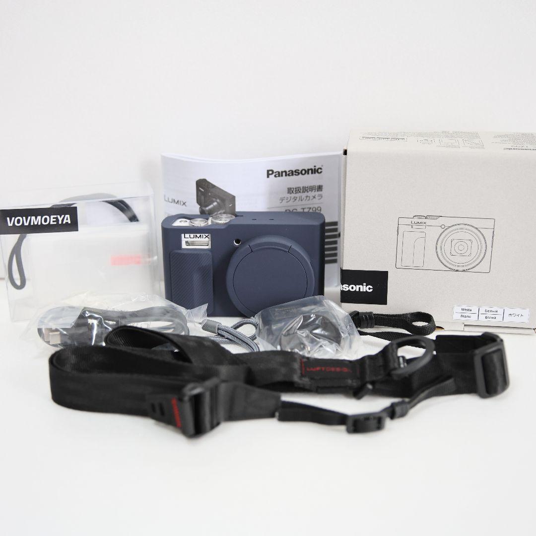 DC-TZ99 お得なセット超美品 シリコンカバー速写ストラップ保護フィルム2枚