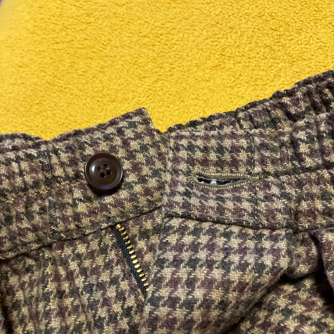 HARVESTY ハーベスティ サーカスパンツ ウール チェック