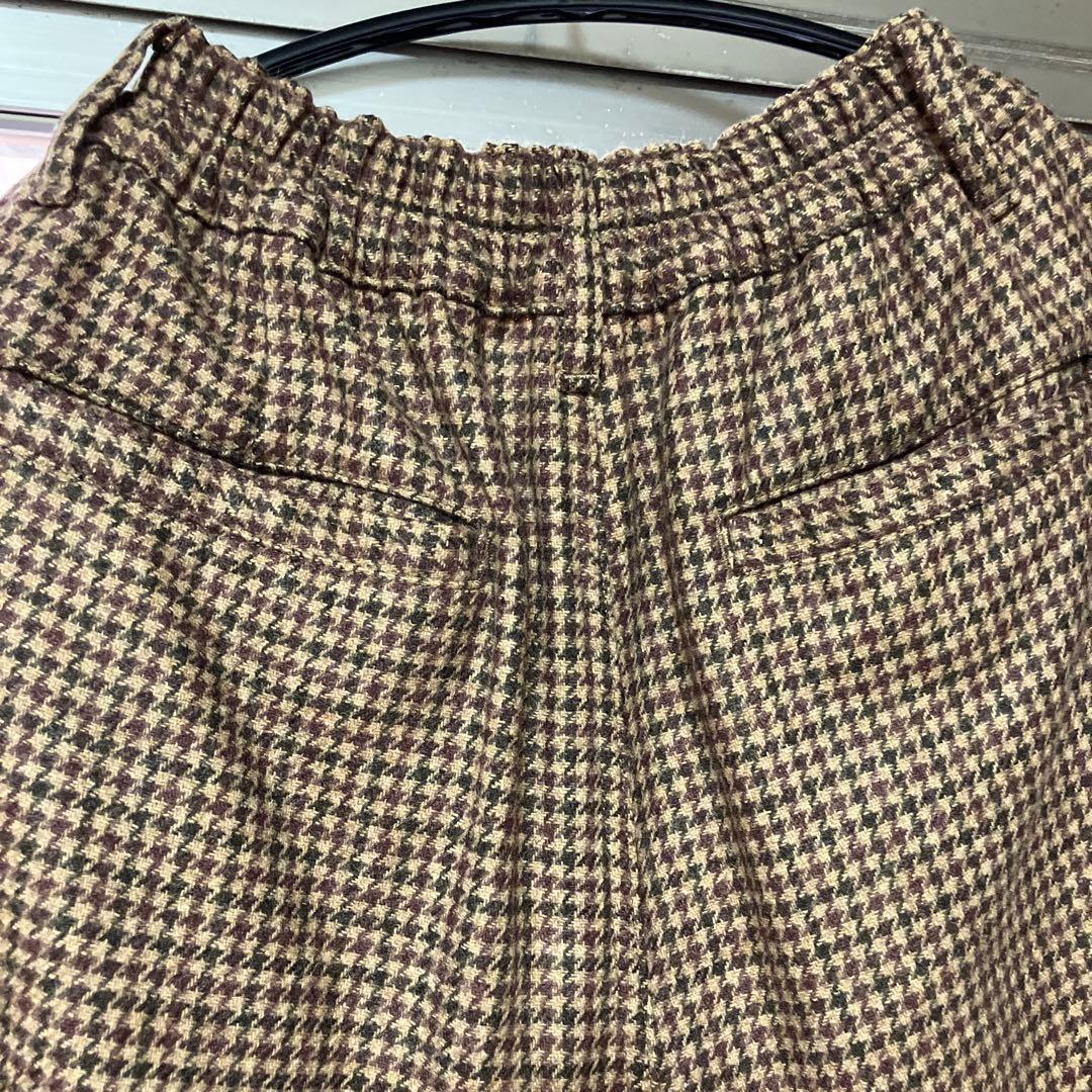 HARVESTY ハーベスティ サーカスパンツ ウール チェック