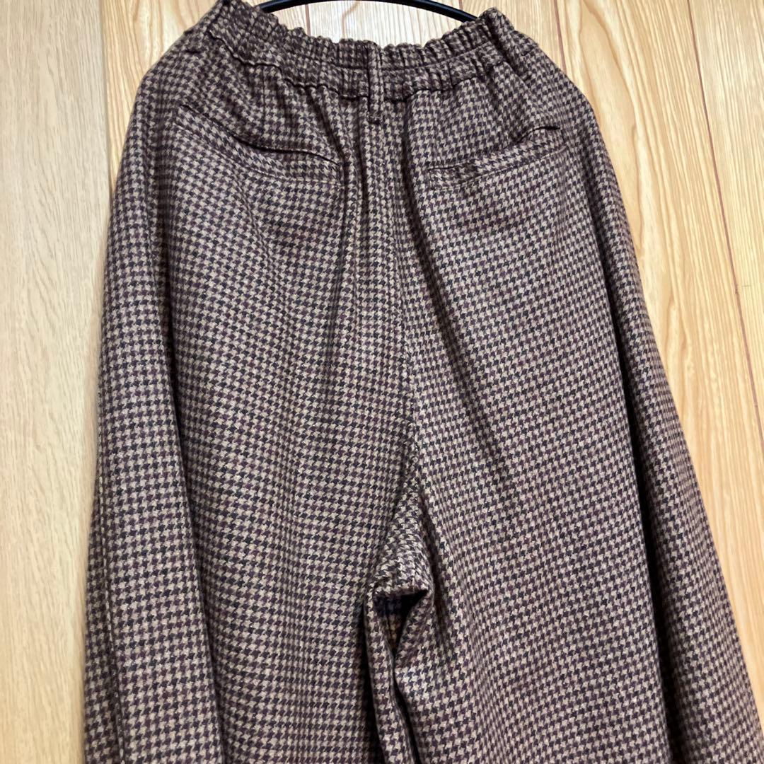 HARVESTY ハーベスティ サーカスパンツ ウール チェック