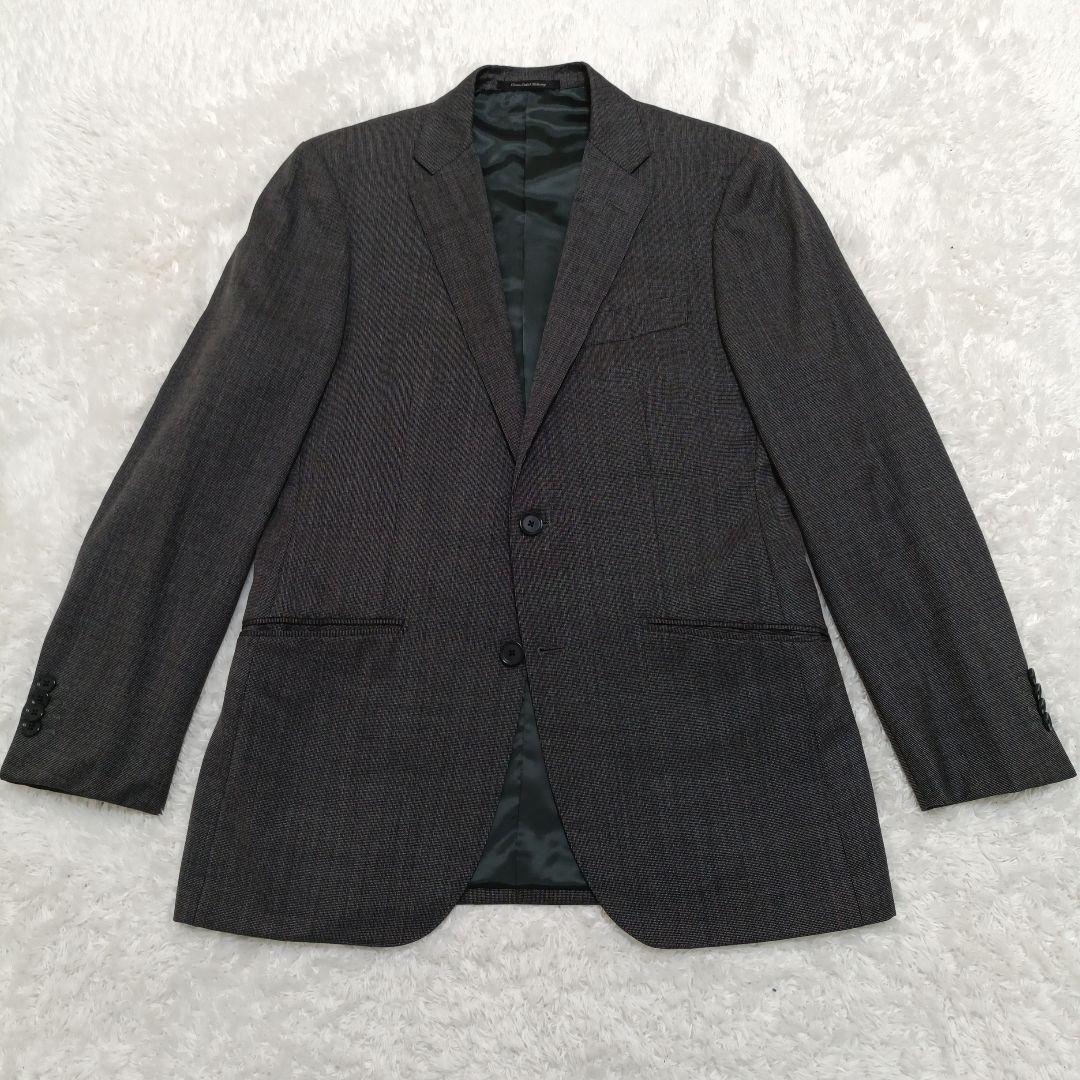 【極美品】グリーンレーベルリラクシング REDA スリーピーススーツ グレー46