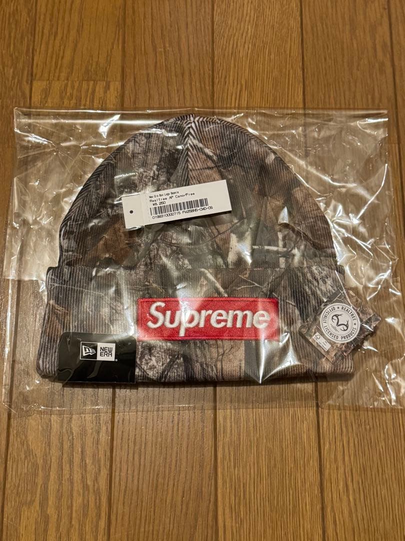 Supreme NewEra BoxLogoBeanie リアルツリー