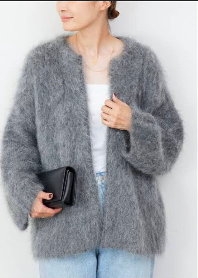 ドゥーズィエムクラス　2024AW PORTMIX クルーネック カーディガン