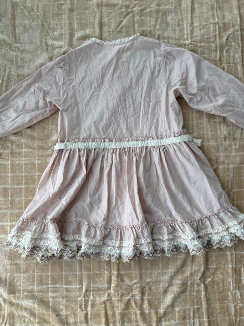 ピンクハウス　レース 薄ピンク　オーバーブラウス