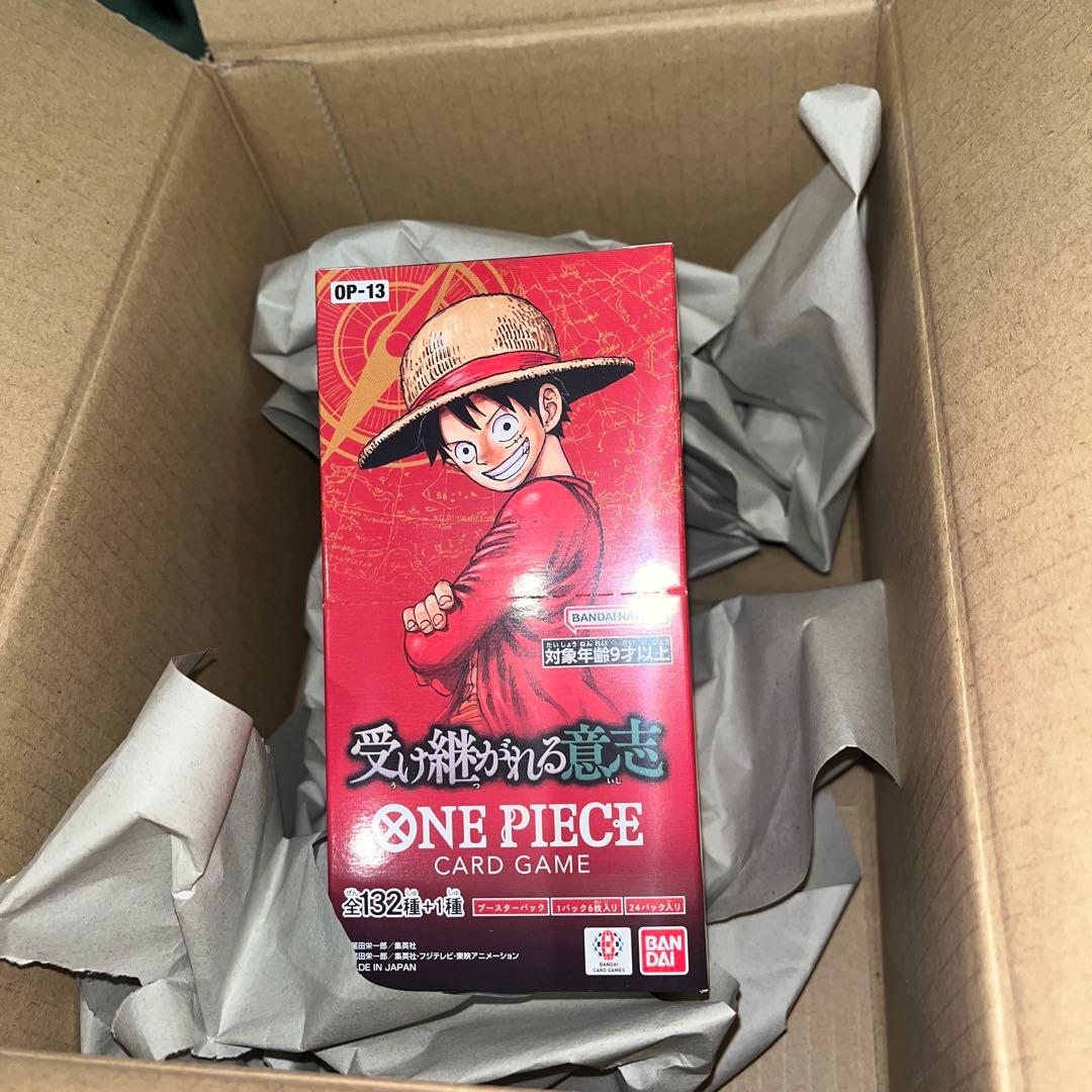 【未開封テープ付き】 ONE PIECEカード 受け継がれる意志1BOX