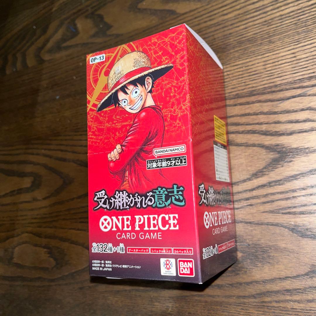 【未開封テープ付き】 ONE PIECEカード 受け継がれる意志1BOX