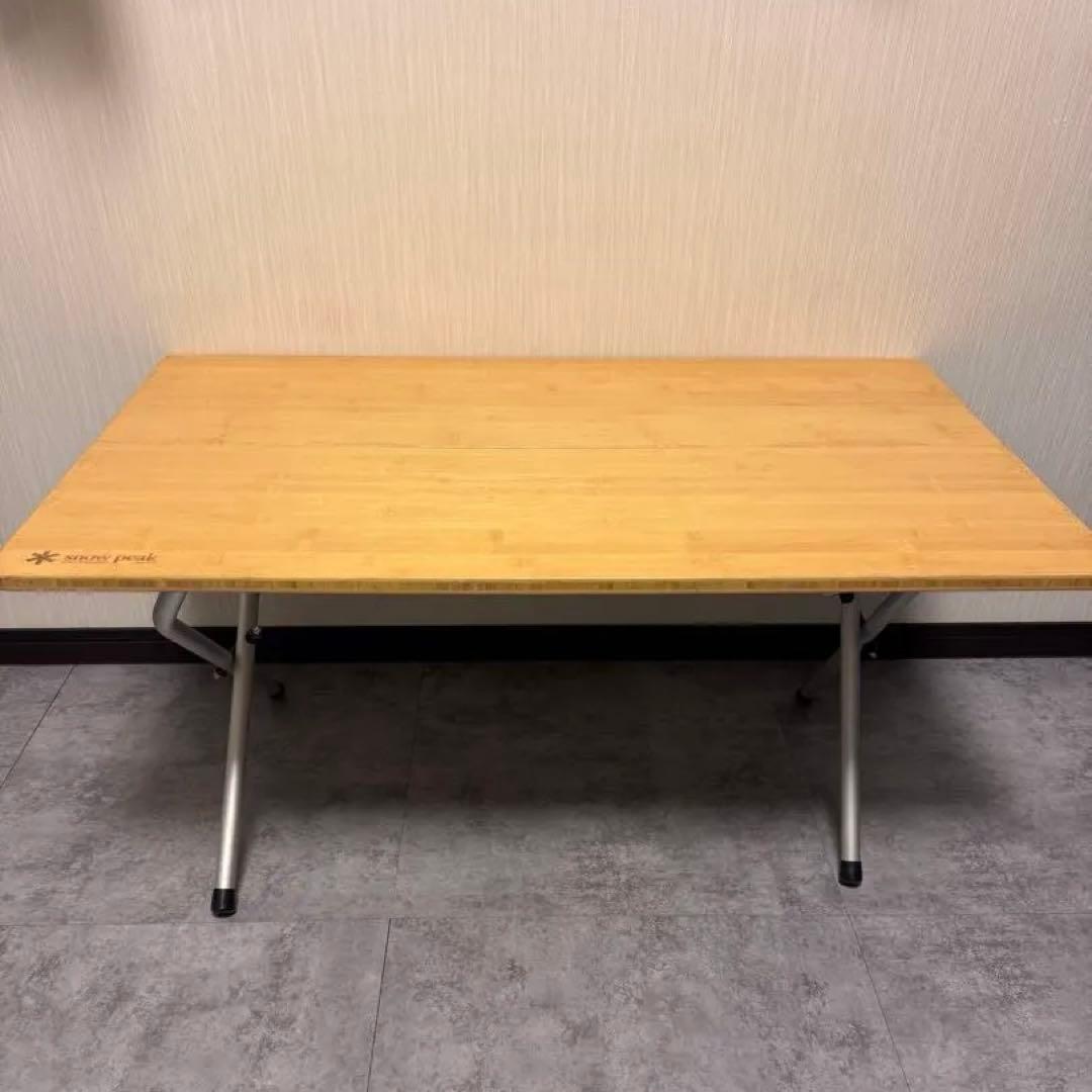 訳あり　スノーピーク　ワンアクションローテーブル　竹peak