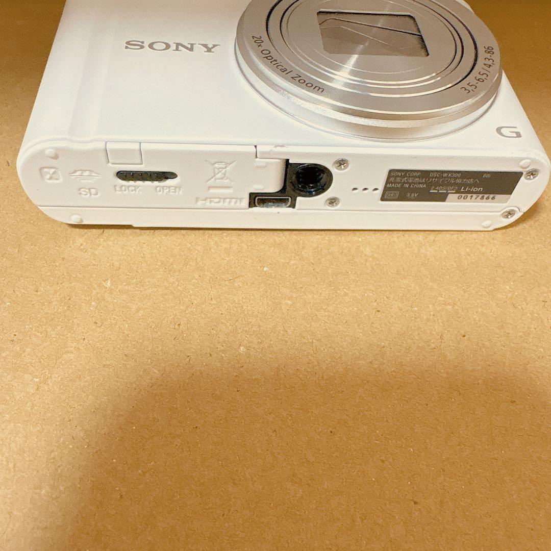 動作確認済 SONY Cyber-shot ホワイト DSC-WX300