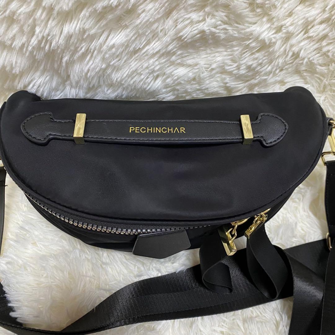 【美品】 ペシンシャ ゴールド金具 ショルダーバッグ ボディバッグ