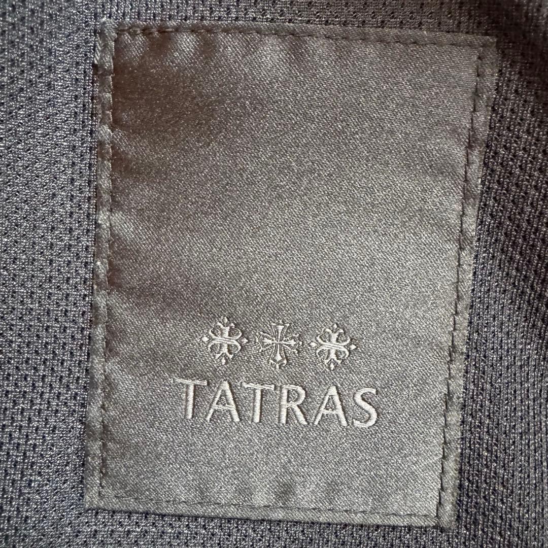 【美品】TATRAS DITAN 胸ロゴ ボアフリースベスト Lサイズ ブラック