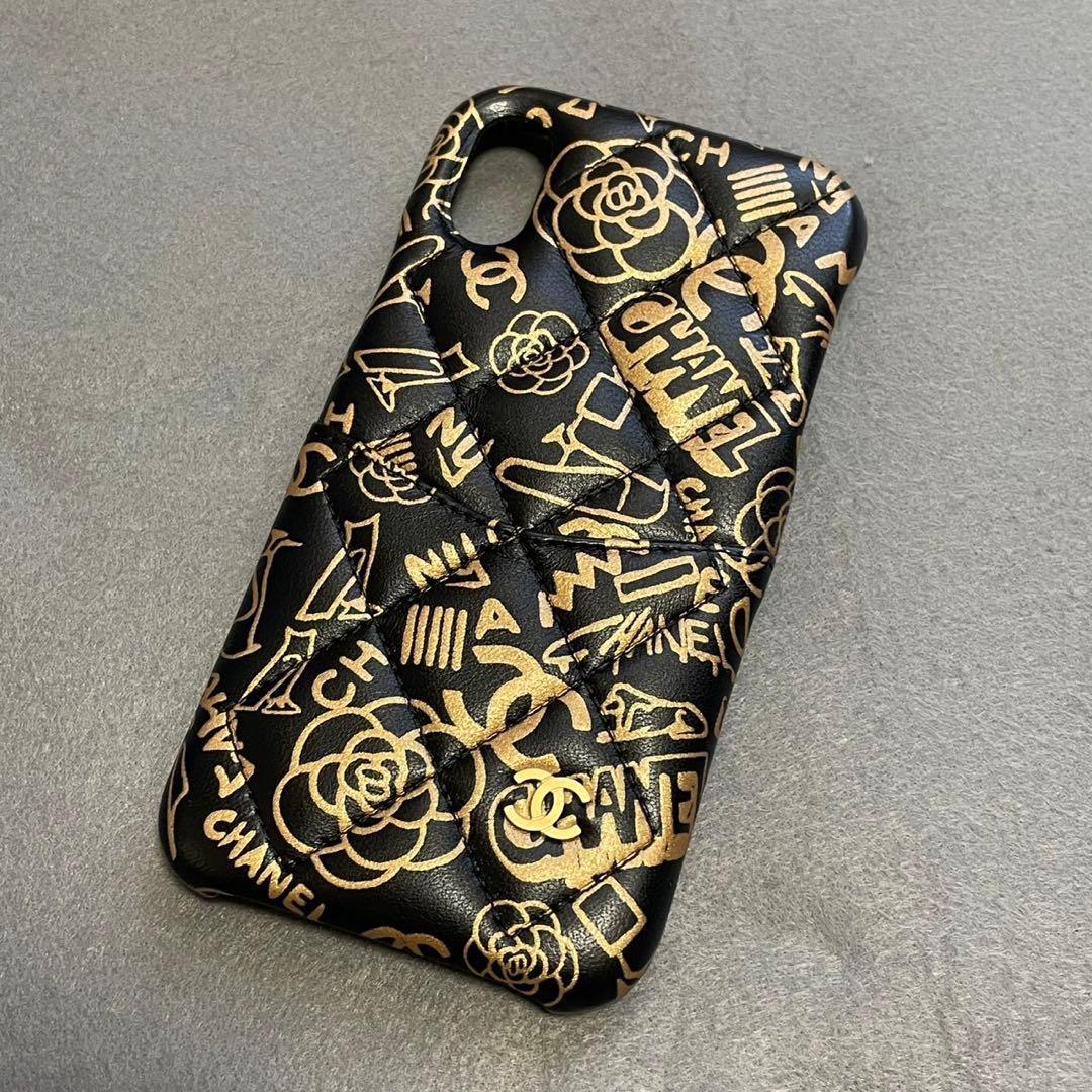 CHANEL iPhoneX マトラッセ　カメリア　ココマーク　ケース