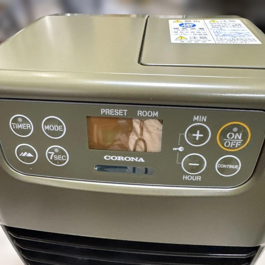 コロナ CORONA FH-CP25Y-G ポータブル電源対応石油ファンヒーター