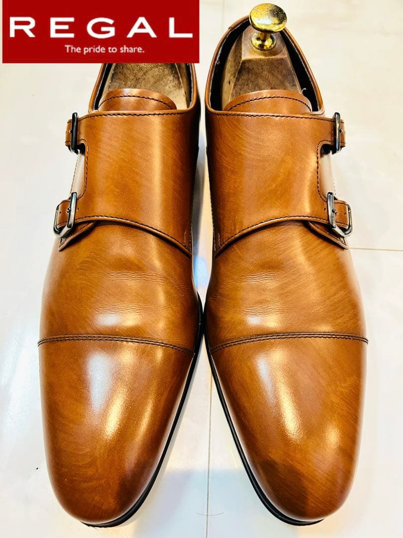 ★未使用級★定価29,800円！リーガル REGAL モンクストラップ 25EE